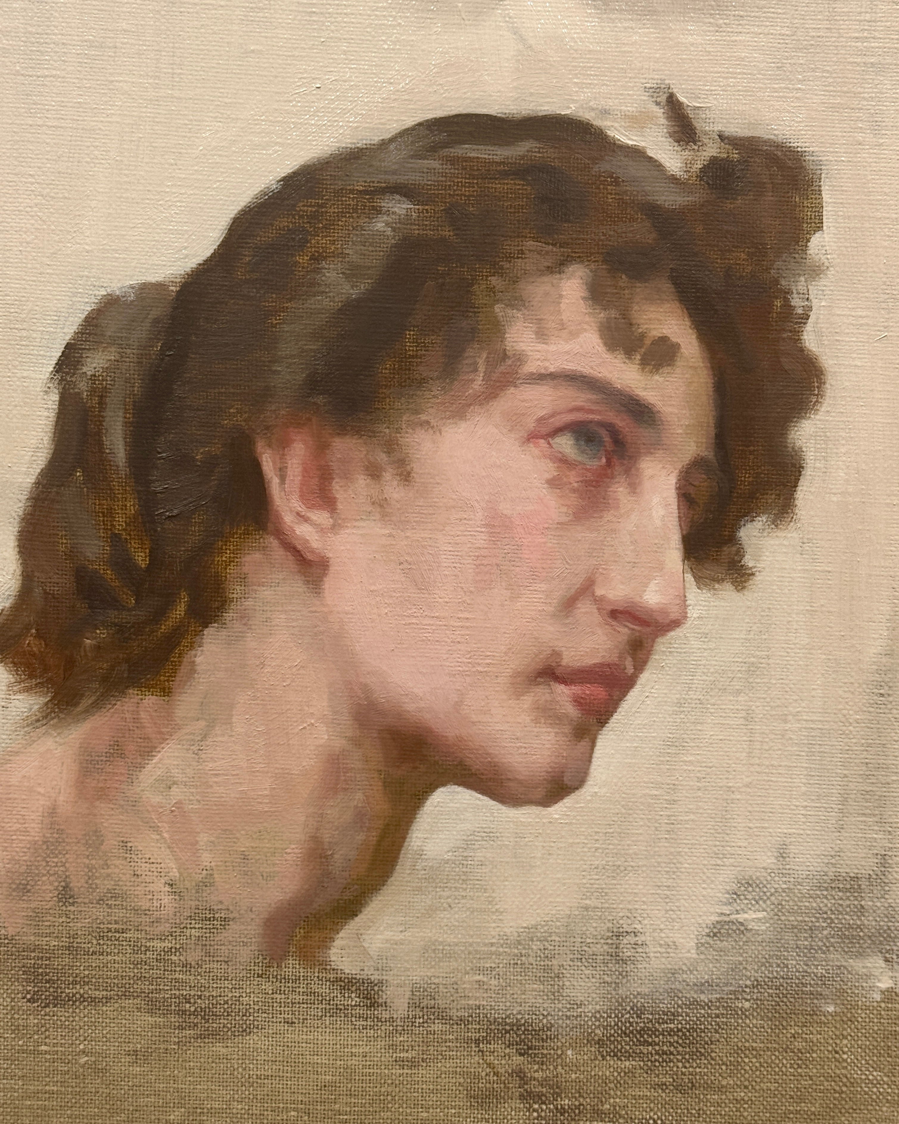 Estudio del retrato después de William-Adolphe Bouguereau